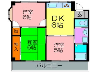 マナスハイツの物件間取画像